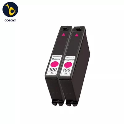 2 MAGENTA INK CARTRIDGE LM100 Fits For Lexmark S815 S605 S505 205 S305 S402 705 • £5.99