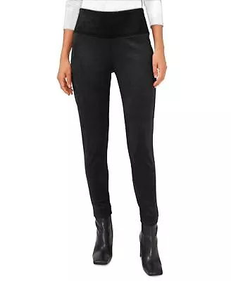 Vince Camuto Brushed Faux-Sued Leggings In Rich Black • $10