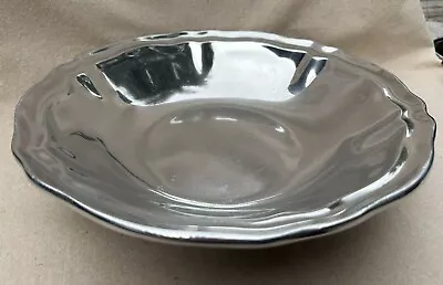 Mariposa Brillante Mexican Aluminum Bowl 13  Diameter 1999 • $25.99