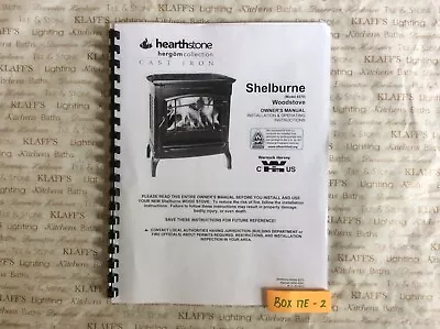 Hearthstone Homestead 8370 Shelburne Wood Stove Operation Owners  Parts Manual  • $12.95