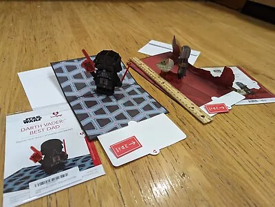 2 NEW Pop Up 3D Star Wars The Mandalorian Darth Vader Father's Day LovePop Cards • $10