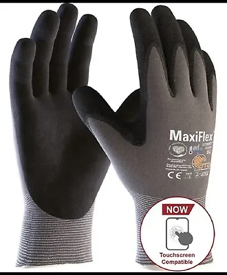 6 Pairs MaxiFlex UltimateAdapt Gloves Nitrile PipCoated Breathable DIY Size 10 • £23.99