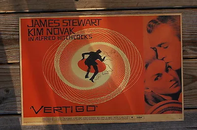Vertigo Lobby Card Poster James Stewart Kim Novak In A Alfred Hitchcock • $4.50