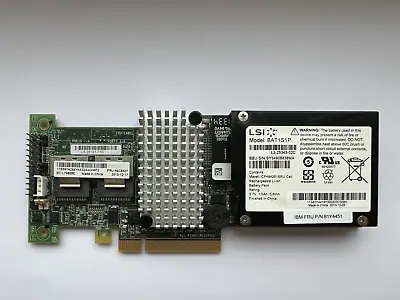 IBM SERVERAID M5015 SATA/SAS PCIe X 8 RAID CONTROLLER 46C8927 6Gb/s LSI 92xx-8i • £16.99