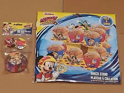 Disney Mickey Mouse & Roadster Racers Snack Stand Baking Cups Picks Brand New! • $12