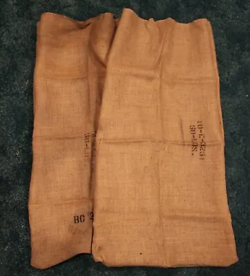 Vintage Burlap Bags For Decor Or Sack Races Lot Of Two • $16