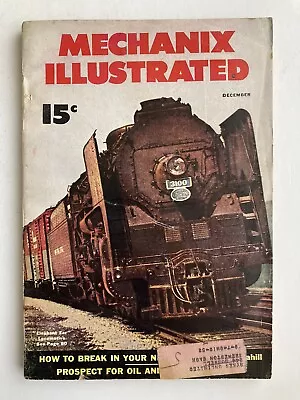 Vintage Mechanix Illustrated Magazine December 1950 • $3.99