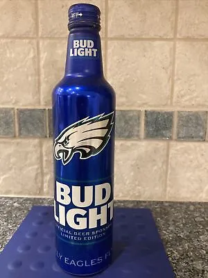 $4.99 • Buy Bud Light Philadelphia Eagles Commemorative Aluminum Beer Bottle Can Empty !