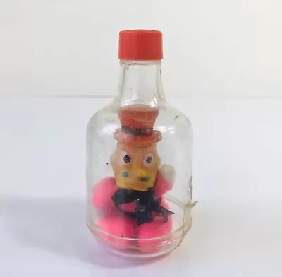 Vintage Disney’s Uncle Scrooge McDuck Miniature Figure In Plastic Bank Bottle • $42.73