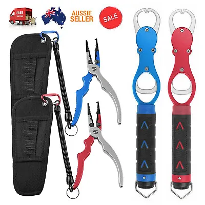 $46.95 • Buy Aluminum Alloy Fishing Grip Pliers Fish Gripper Hook Recover Line Cutter Scale
