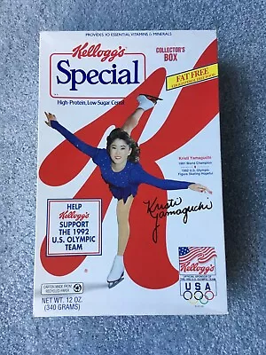 KRISTI YAMAGUCHI 1992 KELLOGG'S SPECIAL K CEREAL BOX - Empty No Cereal Inside • $18.79