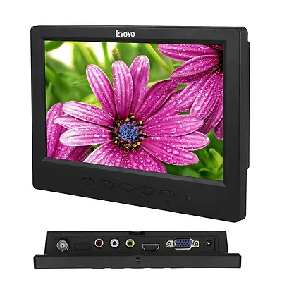 HD 7 TFT LCD Monitor 1024*600 BNC VGA Video Display HDMI CCTV Security Screen • $79