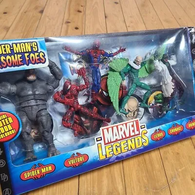 Figure Toy Biz Marvel Legends Spider-man's Fearsome Foes Set • $737