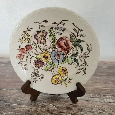 Vintage Vernon Kilns Bread Plate; May Flower Made In USA 1940-1953 Fall Dishes • $8.99