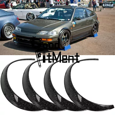 For Honda CRX 1988-1991 4PCS Fender Flares Wheel Arches Extra Wide Body Kit 4.5  • $89.24