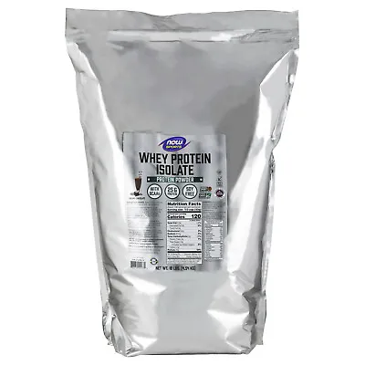 NOW FOODS Whey Protein Isolate Creamy Chocolate Powder - 10 Lbs. • $126.11