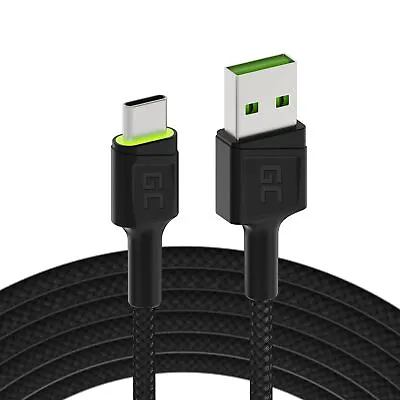 GC Ray LED   12m USB C Cable Type C Nylon Cord Wire   For Samsung Galaxy S21 S2 • £15.91