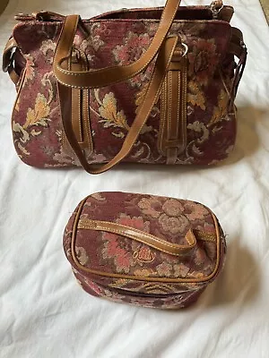 OILILY Brocade Paisley Duffel Bag With Makeup Case • £94.98