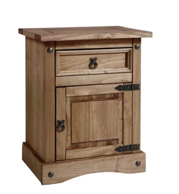 £60 • Buy Puerto Rico Bedside Table - Dark Pine