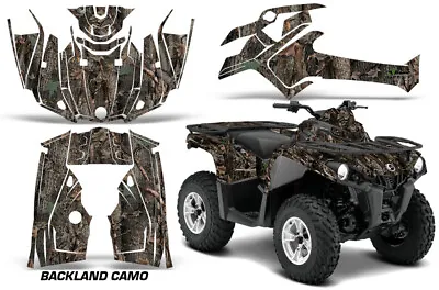 ATV Graphics Kit Sticker Decal For Can-Am Outlander 450/570 L 14-23 Backland Cam • $269.95