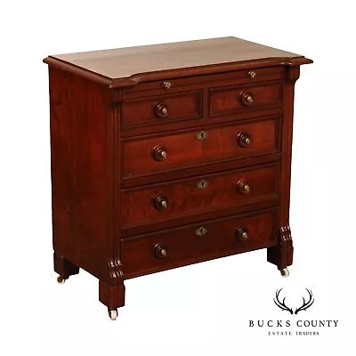 Antique English Mahogany And Rosewood Bachelor's Chest • $1995