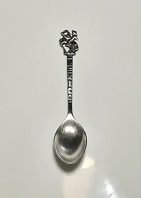 Solid .925 Sterling Silver Vintage Mayan Aztec Calender Style Spoon Mexico. Nice • $11