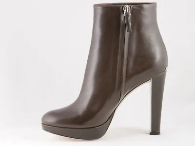 New   Miss Dior Brown Leather Boots  EU 38 US 8 • $382.50