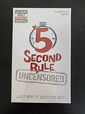 5 Second Rule Uncensored - Brand New • $15