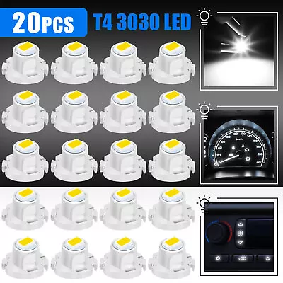 20x White T4 T4.2 Neo Wedge LED Dash Switch A/C Climate Control HVAC Light Bulbs • $8.98