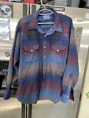 Pendleton Wool Pearl Snap High Grade Western Wear Shirt Sz. XL • $45