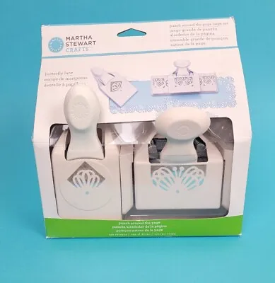 Martha Stewart Paper Punch Butterfly Lace Punch Around The Page Set Large New • $27.55