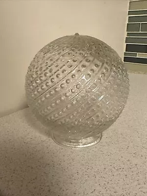 Art Deco Style Globe Ball Glass Lamp Light Shade Bubble Swirl Mid Century Modern • $20