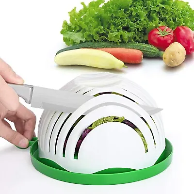 60 Seconds Salad Maker Bowl Cutter Slicer Easy To Make Healthy Fresh Salad Slice • £5.69