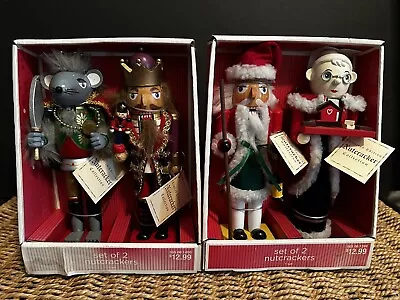 Target Limited Edition 8” Nutcracker Collection 2010 Lot Of 2 (4) Nutcrackers • $42.99