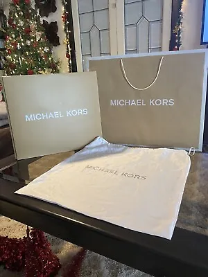 Michael Kors 16”x18” Gift Box 22”x22” Dust Bag 24”x19”shopping Bag For Purses • $54.99