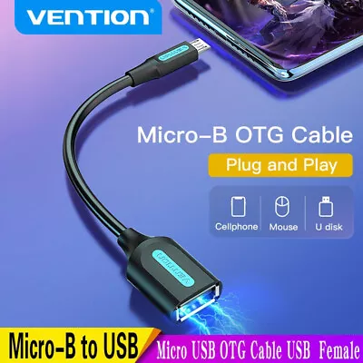 Vention OTG Adapter Micro USB To USB 2.0 Converter OTG Cable For Android Samsung • $59.99