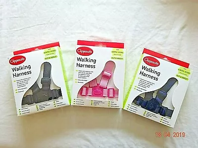 £6.50 • Buy CLIPPASAFE KIDS BOY/GIRL Safety Walking Harness & Reins Baby 6 Month To 4 Years