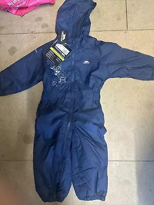 Babies Trespass DripDrop Padded Waterproof All In One Snow / RainSuit 12-18 Mnth • £16