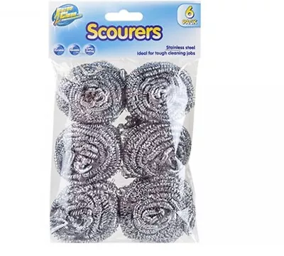 18pcs Stainless Steel Scourers Kitchen Washing Cleaning Wire Pads Pan Stains UK • £6.95