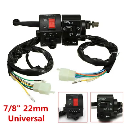 12V Universal 7/8  Motorcycle Handlebar Horn Turn Signal Start Switch For Suzuki • $29.15