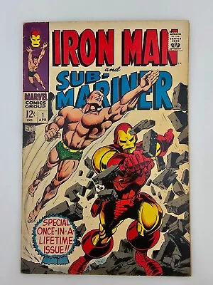 Iron Man & Sub-Mariner #1 April 12 Cent Marvel Comics Group 1968 60's • $199.95