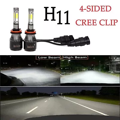 H11 H9 H8 4-Side LED Headlight 6000K 3000W 450000LM Kit Low Beam Bulb High Power • $11.83