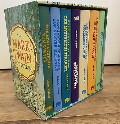 The Mark Twain Collection 6 Book Box Set NEW With Journal Great Xmas Gift* • $35.95