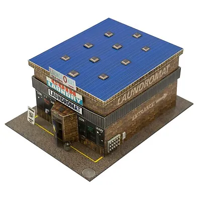 1/48 Slot Car O Scale Coin Laundry Laundromat Diorama Fits Lionel Bachmann • $19.57