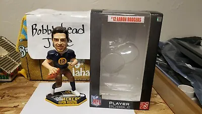 Nib 2011 Aaron Rodgers Green Bay Packers Bobblehead Acme Jersey #ed/360 • $89.99