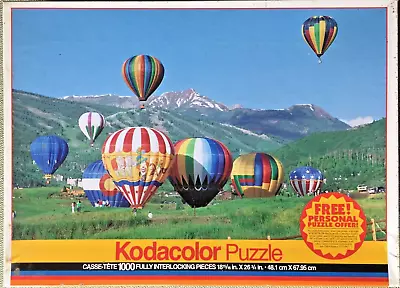 NEW Vintage 1995 Kodacolor Puzzle Clown Circus USA Hot Air Balloon Jigsaw Rain • $3.45