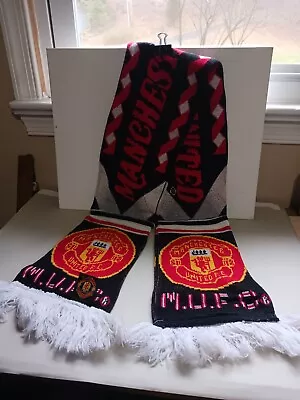 Vintage Manchester United Fringed Scarf-1990's • $20