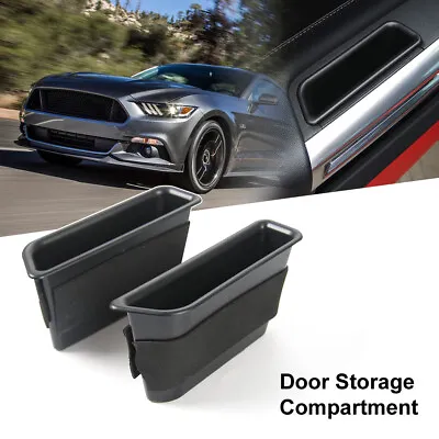 2pcs Inner Side Door Handle Storage Box Cover For Ford Mustang 2015+ Accessories • $14.99