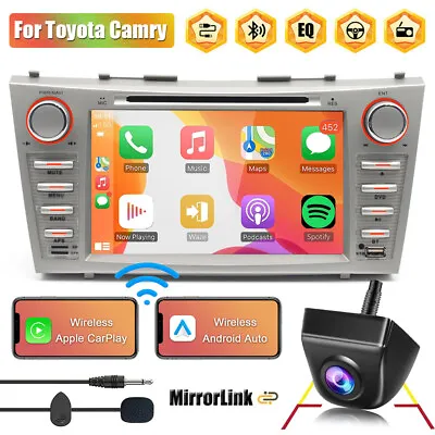 8  For Toyota Camry 2007-2011 Carplay Car Radio Stereo DVD Player+Backup Camera • $149.99