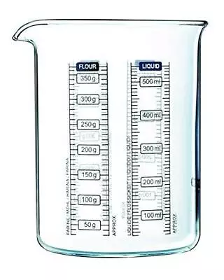 Pyrex 500 Ml Kitchen Lab Measure And Mix Beaker Multicolour Glass Measuring Jug • £10.99